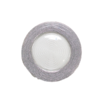 Charger - Glitter Thick Silver Rim