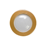 Charger - Thick Gold Rim Glass