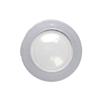 Charger - Thick Silver Rim Glass