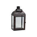 Lantern- Brown/ Rustic Large Dome Top