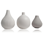 Bud Vases - White Modern Ceramic