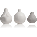 Bud Vases - White Modern Ceramic - Image 2