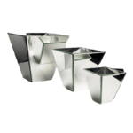 Mirror Pyramid Vases