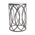 Lounge - Nested Side Tables Mirror Tops Chrome