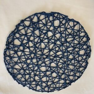 Navy Raffia Placemat