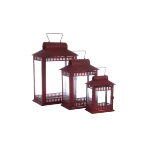 Lantern - 3 Piece Red Nesting Set
